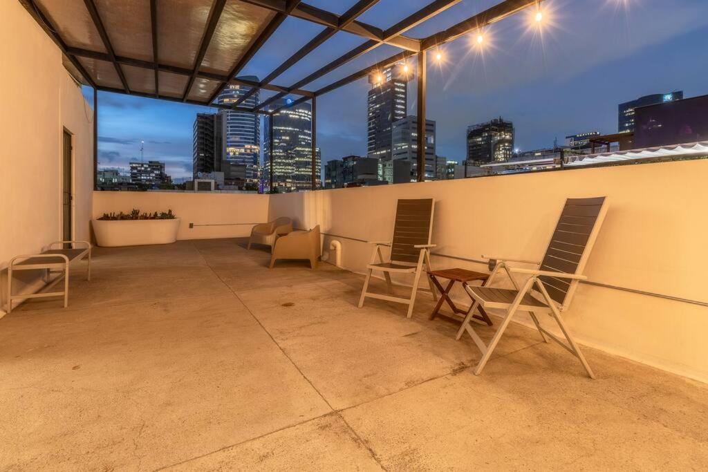 メキシコシティL204 Studio Apt 2Bdrm 1Bath Fits 6 Ac Rooftopアパートメント エクステリア 写真