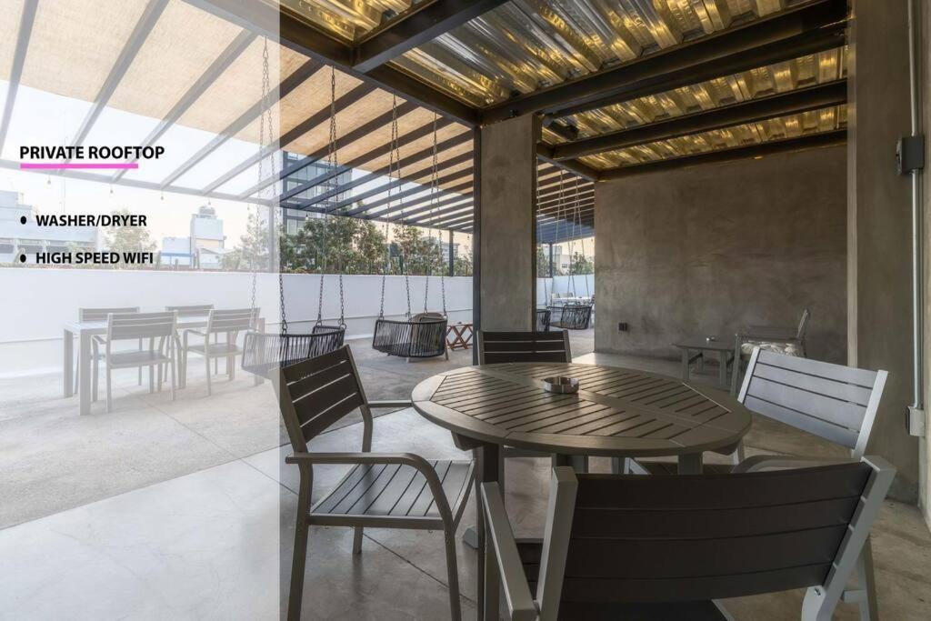 メキシコシティL204 Studio Apt 2Bdrm 1Bath Fits 6 Ac Rooftopアパートメント エクステリア 写真