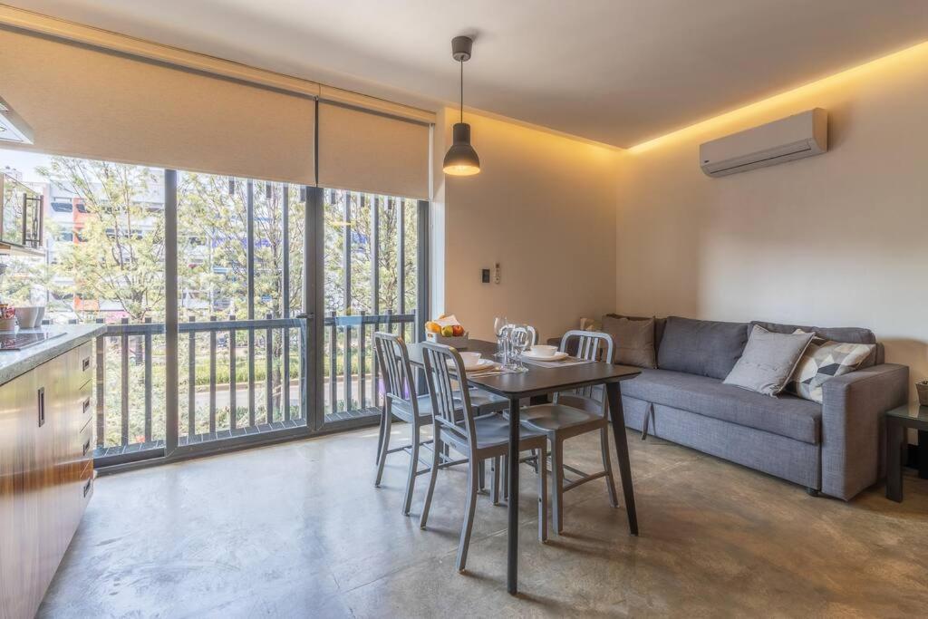 メキシコシティL204 Studio Apt 2Bdrm 1Bath Fits 6 Ac Rooftopアパートメント エクステリア 写真