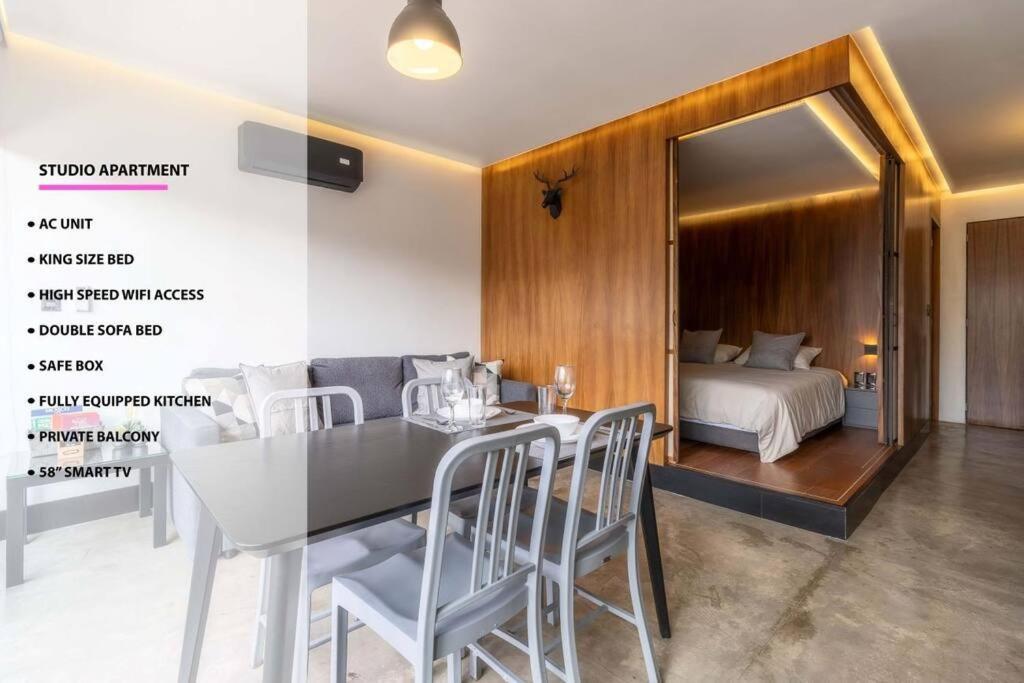 メキシコシティL204 Studio Apt 2Bdrm 1Bath Fits 6 Ac Rooftopアパートメント エクステリア 写真